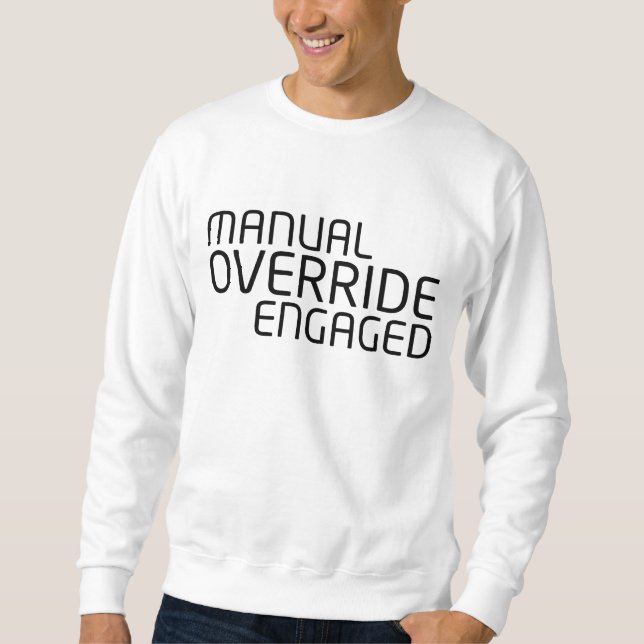 High-Density Minimalist Typography Crewneck Sweatshirt (Front)