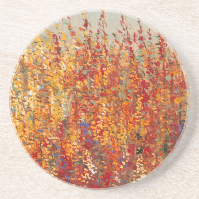 High Desert Blossoms II Sandstone Coaster (Front)