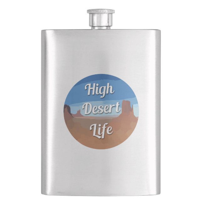High Desert Life Flask (Front)