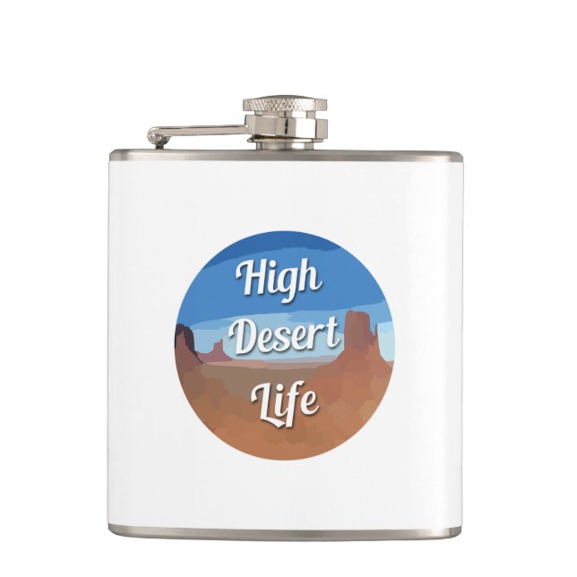 High Desert Life Flask (Front)