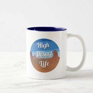 High Desert Life Two-Tone Coffee Mug