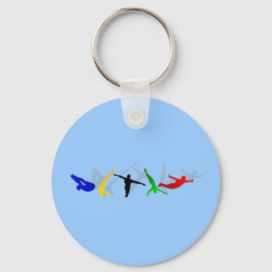High Divers High Diving Springboard Platform sport Keychain