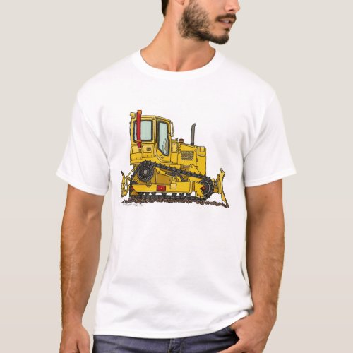 High Drive Bulldozer Dirt Mover Construction Appar T_Shirt