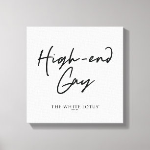High-End Gay - The White Lotus Canvas Print