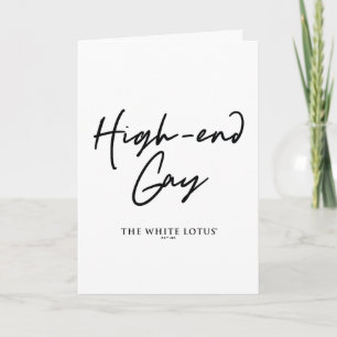 High-End Gay - The White Lotus Card