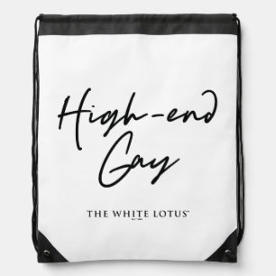 High-End Gay - The White Lotus Drawstring Bag