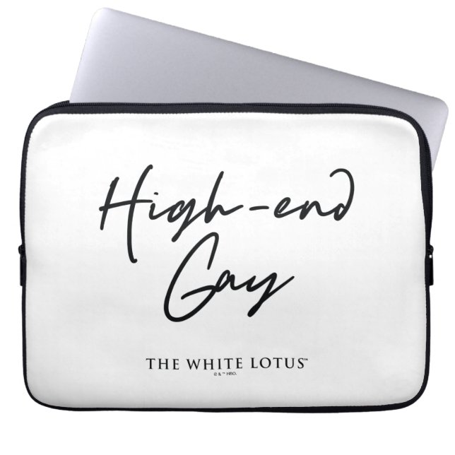 High-End Gay - The White Lotus Laptop Sleeve (Front)