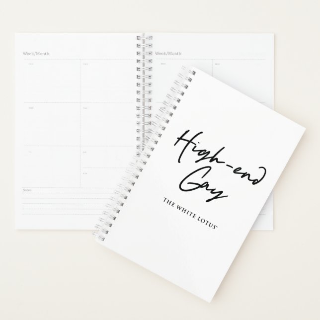 High-End Gay - The White Lotus Planner (Display)