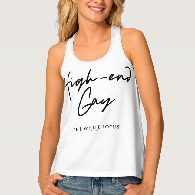 High-End Gay - The White Lotus Tank Top (Front)