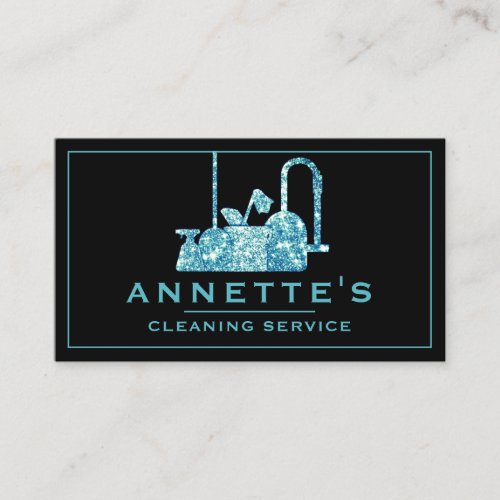 High end style cleaning inspired  business card