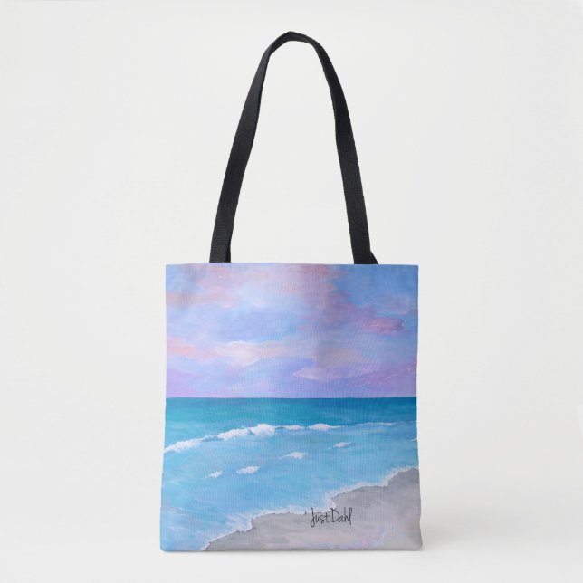 High-end Sunset Beach Tote Bag (Front)