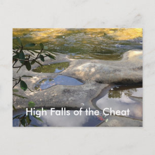 High Falls Cheat River Butterfly Rock Postcards