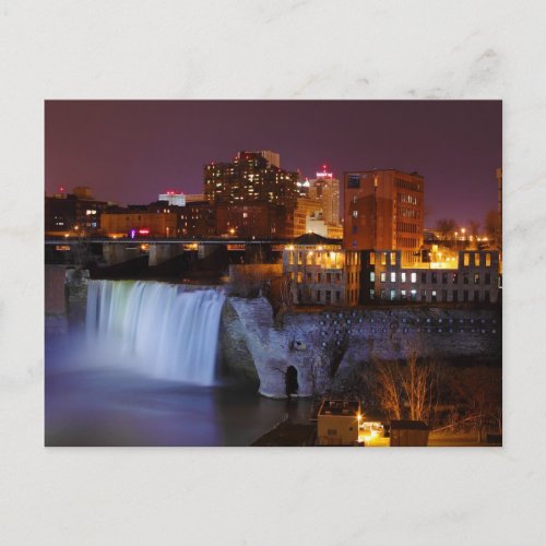 High Falls in Downtown Rochester New York Postcard
