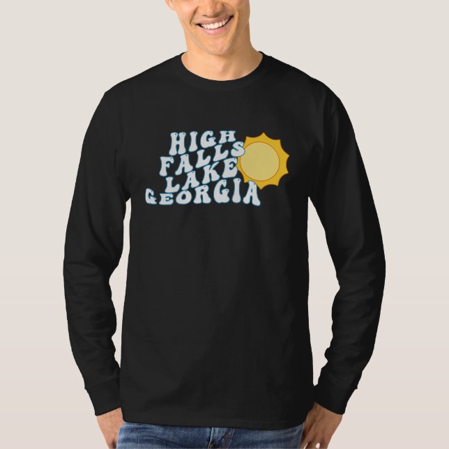 High Falls Lake Georgia GA Retro Family Vacation S T-Shirt (Front)