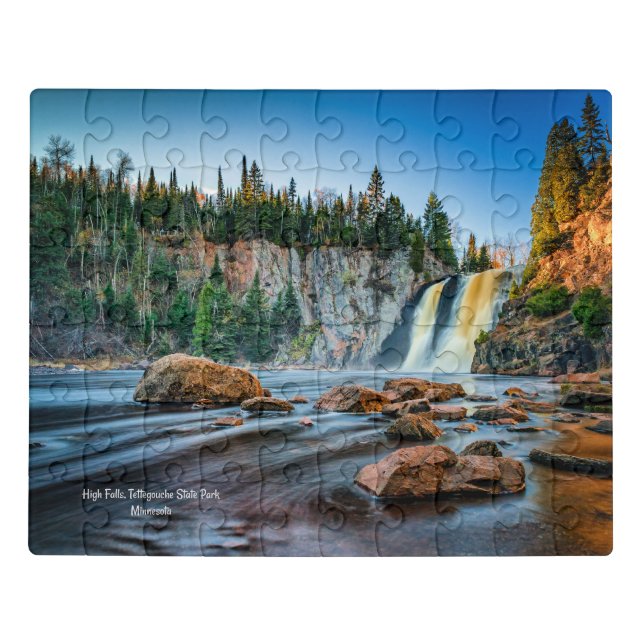 High Falls, Tettegouche Park, Minnesota Jigsaw Puzzle (Puzzle Horizontal)
