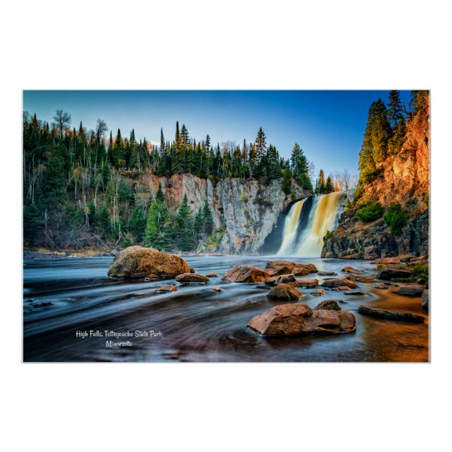 High Falls, Tettegouche Park, Minnesota Poster (Front)