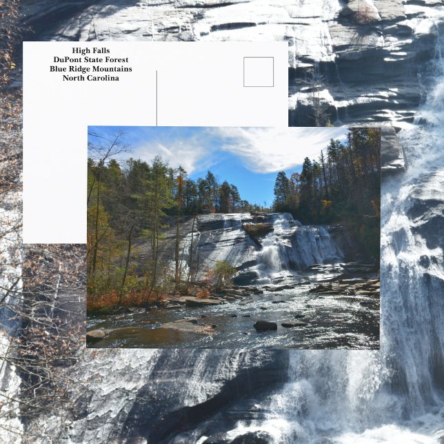 High Falls Waterfall DuPont State Forest NC Postcard (Creator Uploaded)