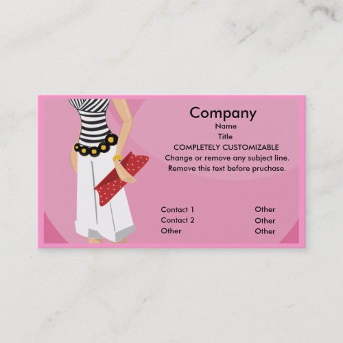 High Fashion Boutique Business Card template