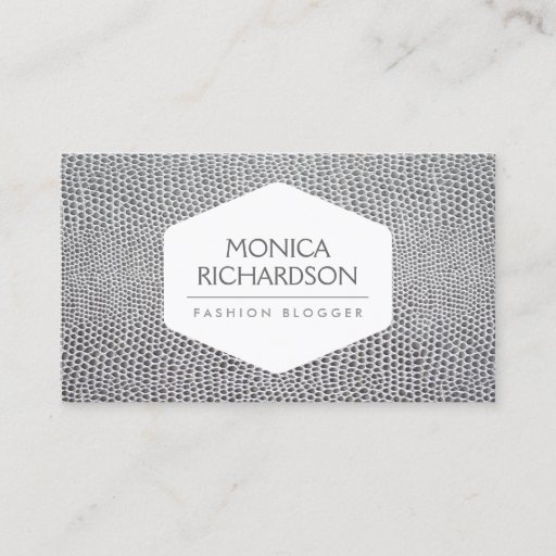 Customizable HIGH FASHION, STYLIST, BLOGGER, SNAKESKIN PRINT BUSINESS CARD TEMPLATES