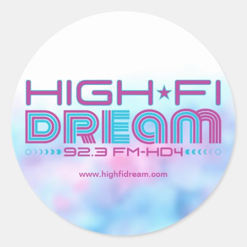 High Fi Dream Circle Sticker