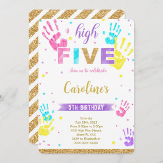 High Five Birthday Invitation