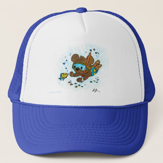 High Five Pals - Kids Art for CHOC Trucker Hat (Front)