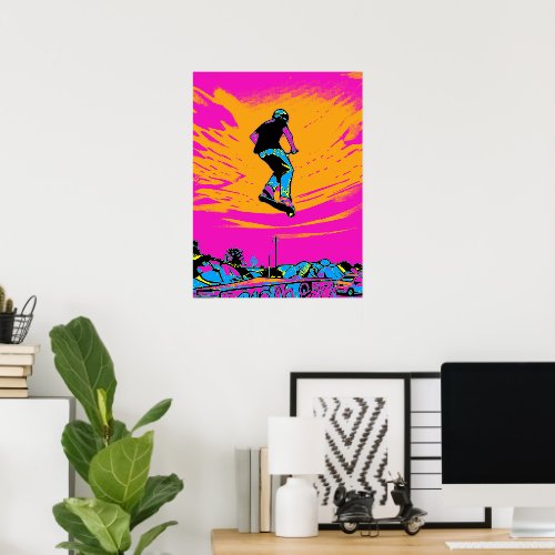 High Flier Scooter Rider - Stunt Scooter Poster