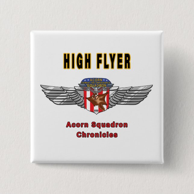 High Flyer - Acorn Squadron Insignia Button (Front)