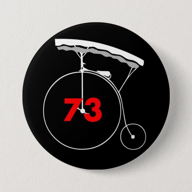High-Flying 73 Pinback Button (Front)