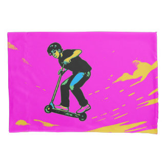 High Flying Stunt - Scooter Rider Pillow Case