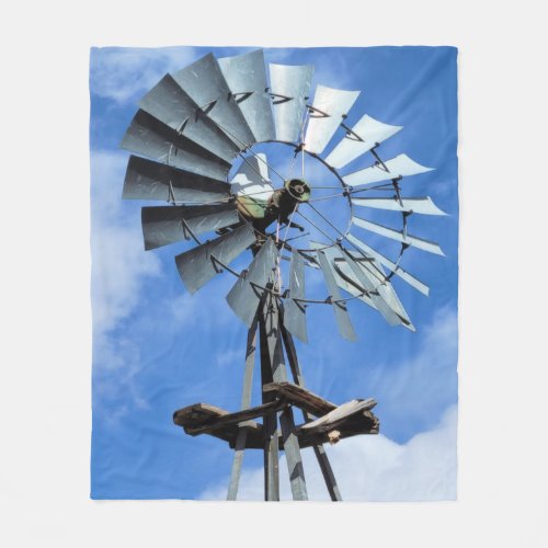 High Flying Wind Wheel Lee Martinez Fort Collins  Fleece Blanket