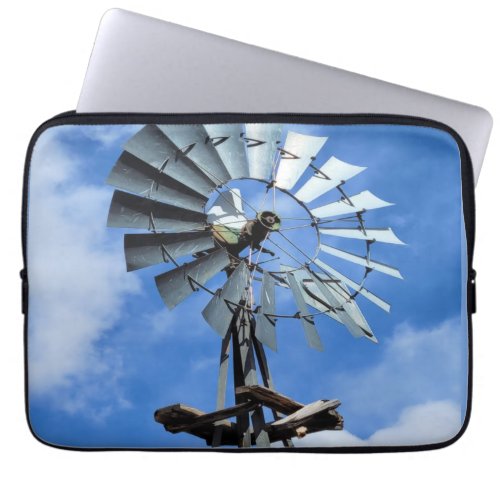 High Flying Wind Wheel Lee Martinez Fort Collins   Laptop Sleeve