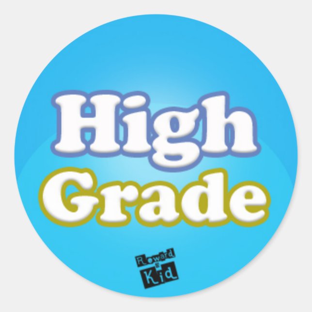 High Grade (set of 20) Classic Round Sticker (Front)