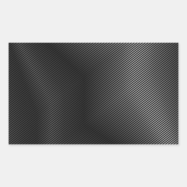 High grade silver metal rectangular sticker (Front)