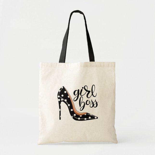 High Heel Girl Boss Tote Bag (Front)
