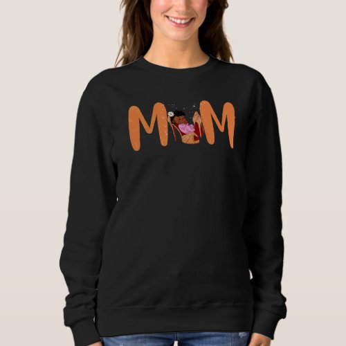 High Heel Mom Girls Love Their Mothers Stiletto W Sweatshirt