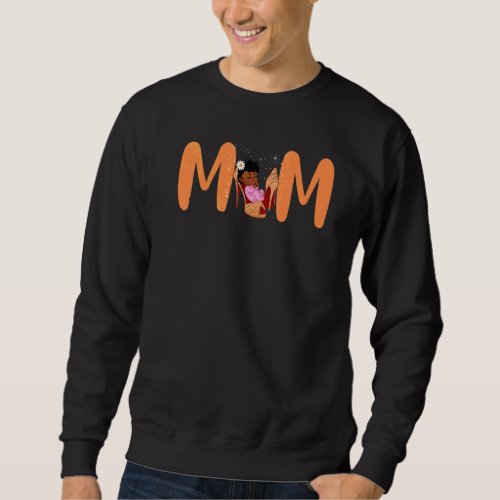 High Heel Mom Girls Love Their Mothers Stiletto W Sweatshirt
