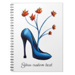 High Heel Shoe And Flower Bouquet Art Notebook