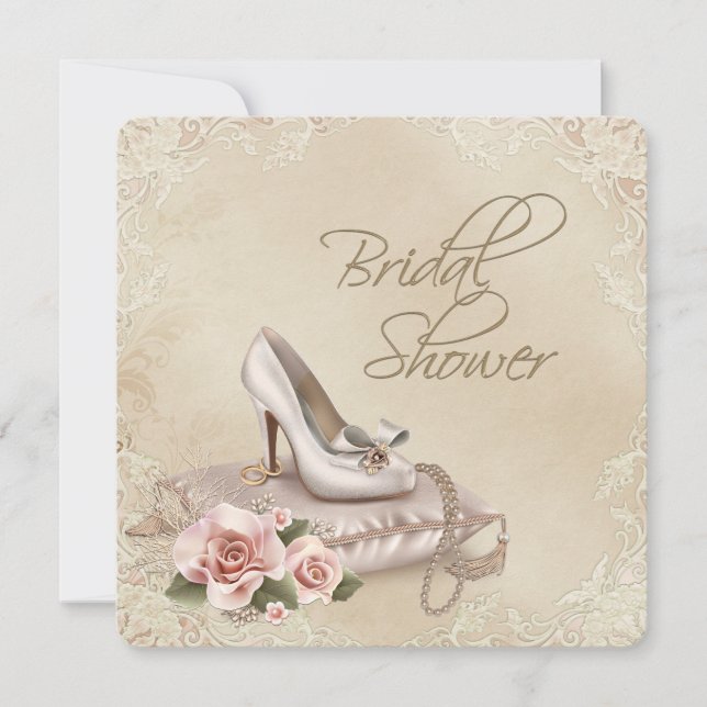 High Heel Shoe Bridal Shower Invitation (Front)