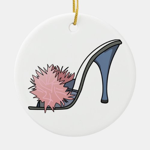 High Heel Shoe Ceramic Ornament