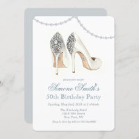 High Heel Shoe Couture Birthday Invitation