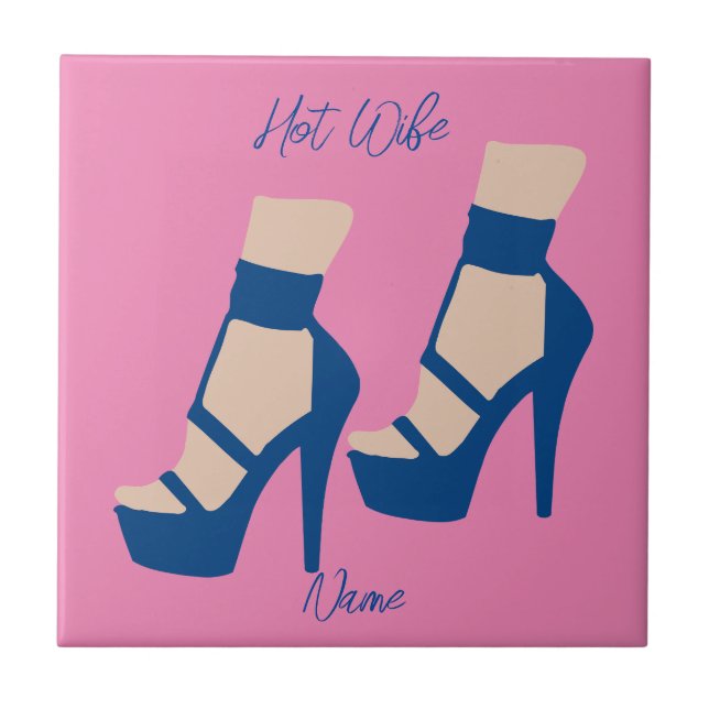 High Heel Shoe Thunder_Cove Ceramic Tile (Front)
