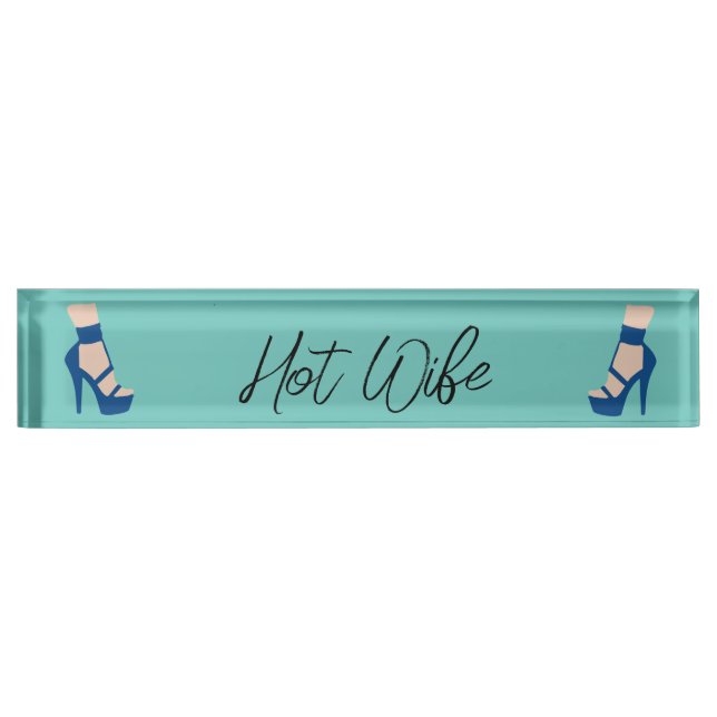 High Heel Shoe Thunder_Cove Desk Name Plate (Front)