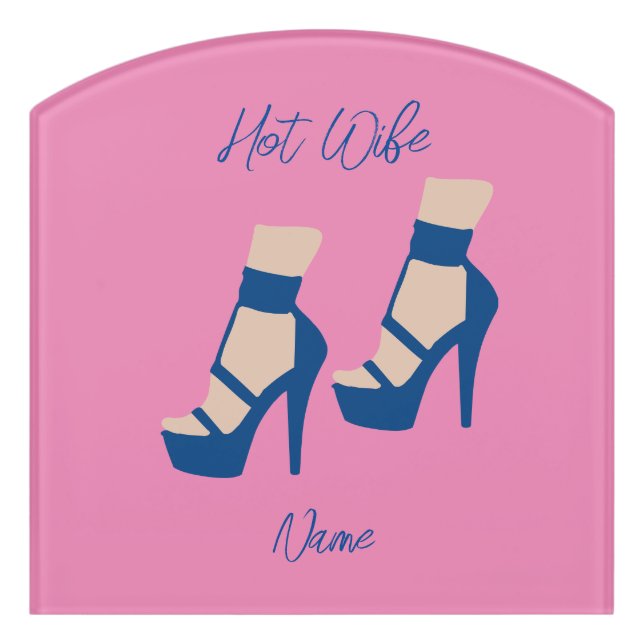 High Heel Shoe Thunder_Cove  Door Sign (Contour Front)