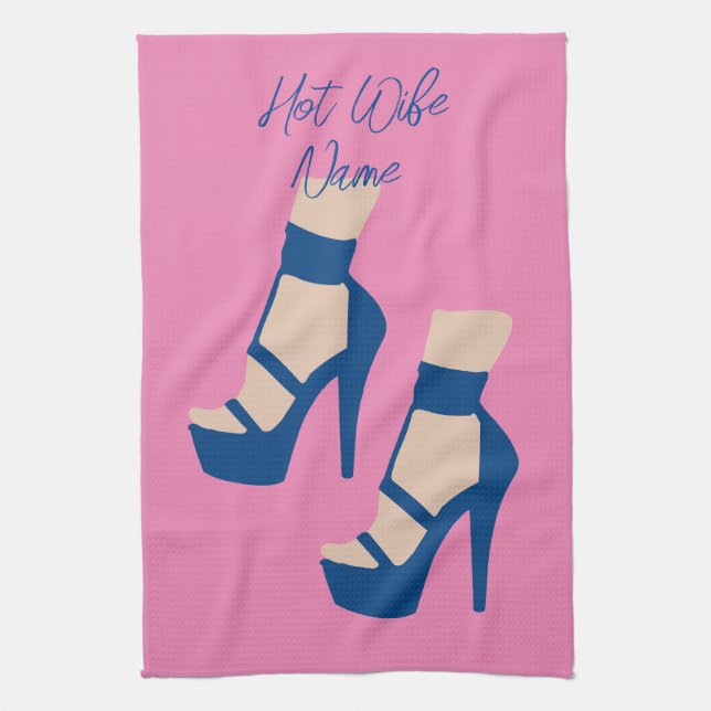 High Heel Shoe Thunder_Cove Kitchen Towel (Vertical)