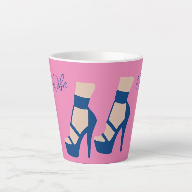 High Heel Shoe Thunder_Cove Latte Mug (Front)