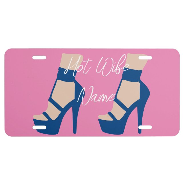 High Heel Shoe Thunder_Cove  License Plate (Front)
