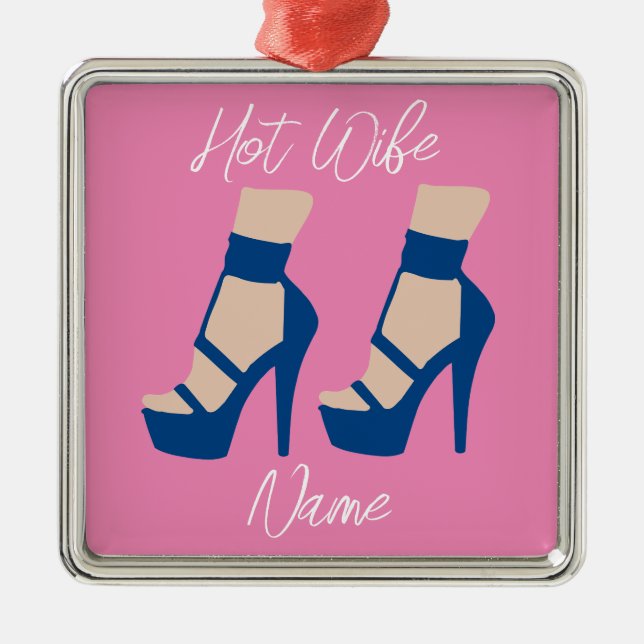 High Heel Shoe Thunder_Cove Metal Ornament (Front)