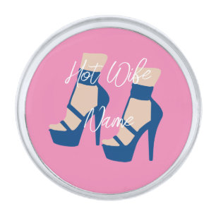 High Heel Shoe Thunder_Cove Silver Finish Lapel Pin