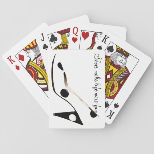 High Heel Shoes Black and White Playing Cards